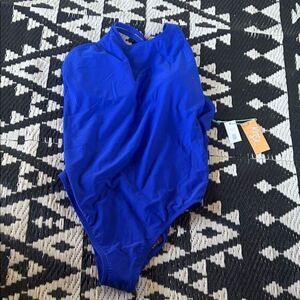 NWT Kona Sol Royal Blue Women's One Piece Swimsuit  D
